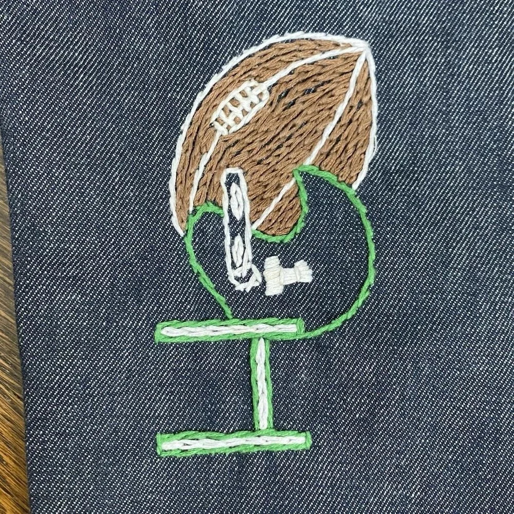 Vintage 1970s Kids Levi’s Denim Jacket with Cool Embroidery, Size 5/6